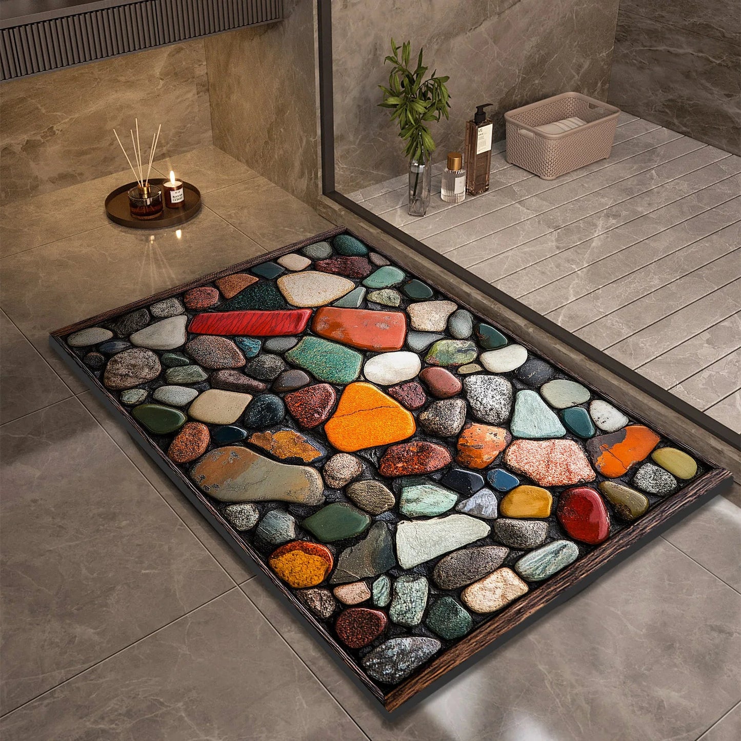 AQUASOFT BATH MAT – Diatomaceous Earth Bath Mat for Safety & Comfort