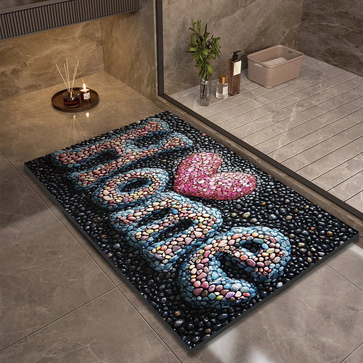 AQUASOFT BATH MAT – Diatomaceous Earth Bath Mat for Safety & Comfort