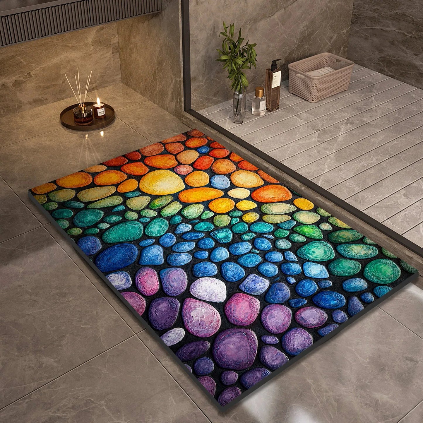 AQUASOFT BATH MAT – Diatomaceous Earth Bath Mat for Safety & Comfort