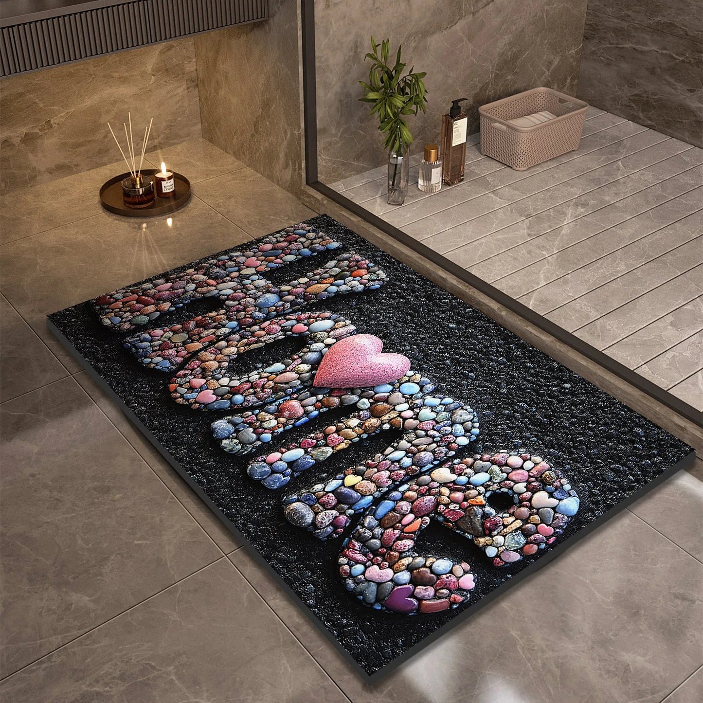 AQUASOFT BATH MAT – Diatomaceous Earth Bath Mat for Safety & Comfort
