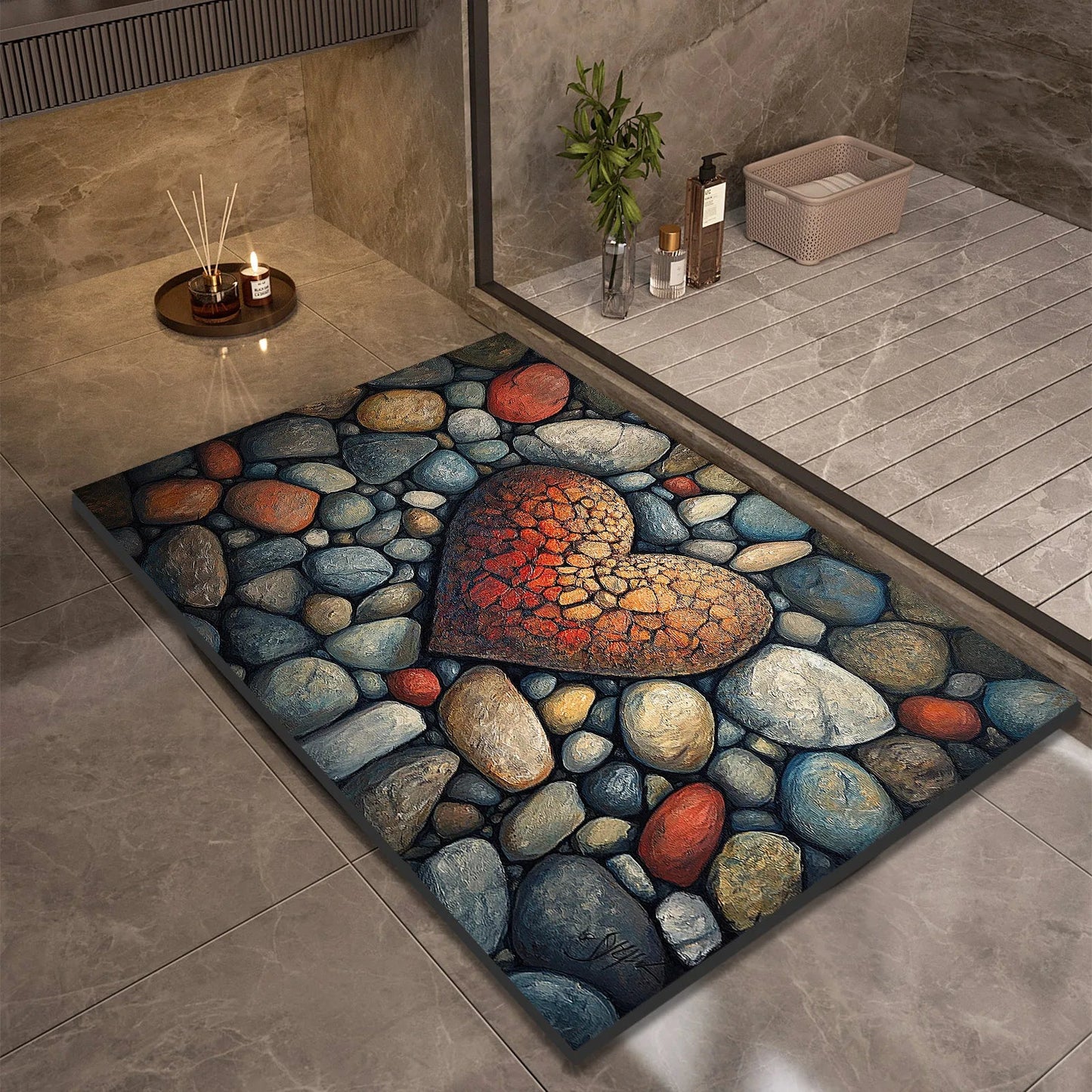 AQUASOFT BATH MAT – Diatomaceous Earth Bath Mat for Safety & Comfort