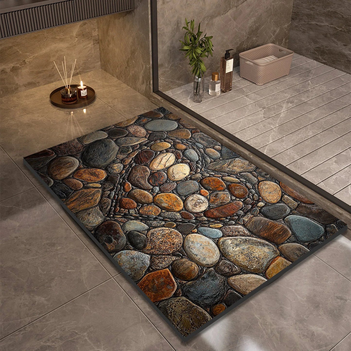 AQUASOFT BATH MAT – Diatomaceous Earth Bath Mat for Safety & Comfort