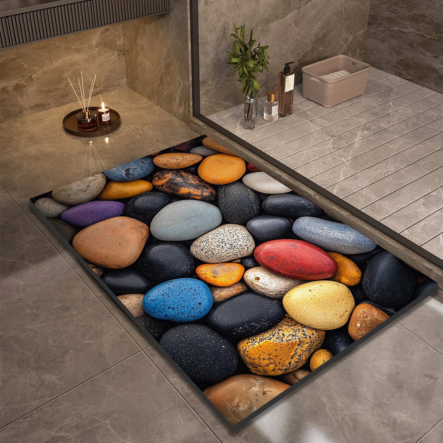 AQUASOFT BATH MAT – Diatomaceous Earth Bath Mat for Safety & Comfort