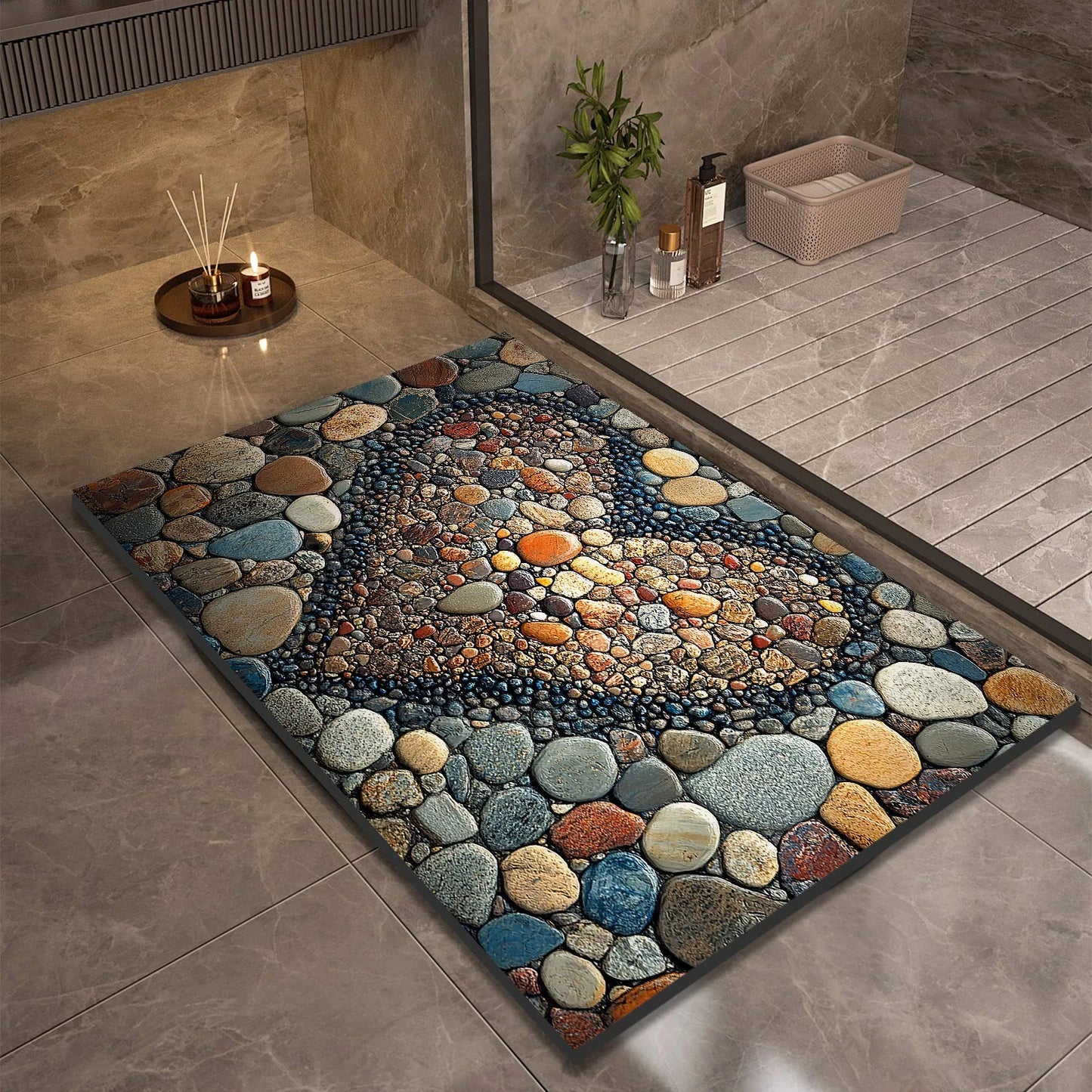 AQUASOFT BATH MAT – Diatomaceous Earth Bath Mat for Safety & Comfort