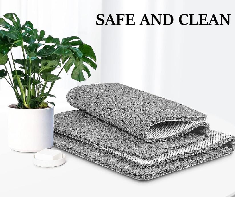 Aqualuxe Alfombrilla de Ducha – Alfombrilla antideslizante con sistema de desagüe higiénico y confort de spa