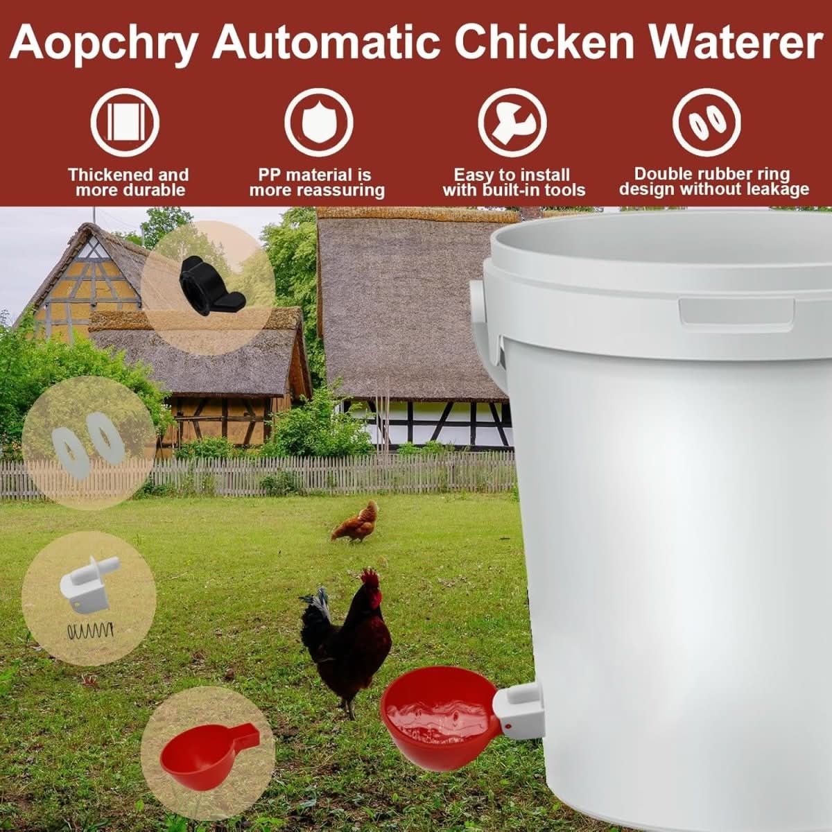 POULTRIX – Automatic chicken waterer for healthy flocks