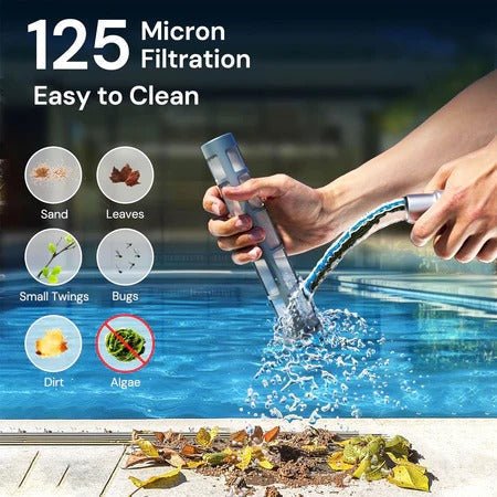 POOLIX – Aspirateur de piscine sans fil pour un nettoyage sans effort
