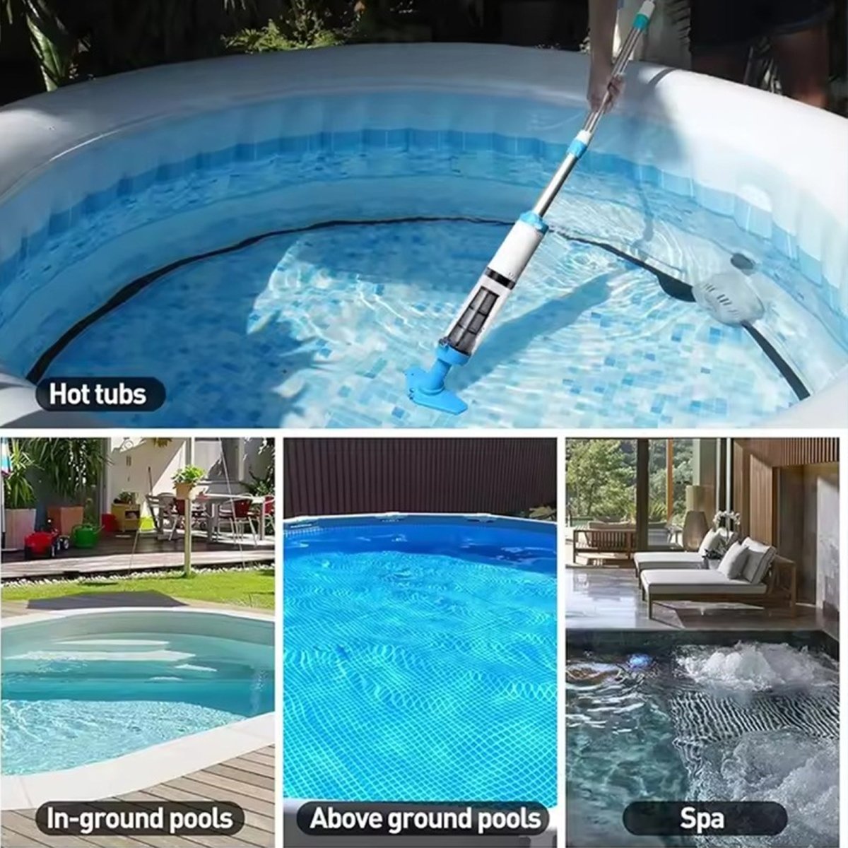 POOLIX – Aspirateur de piscine sans fil pour un nettoyage sans effort