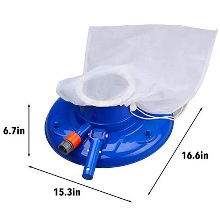 AquaVac - Chemical-free pool cleaner with strong suction power for leaves & dirt