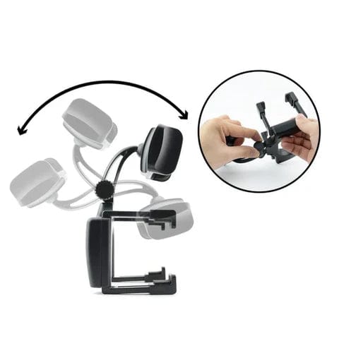 ROADVIEW - Rear-view mirror mobile phone holder for safe driving