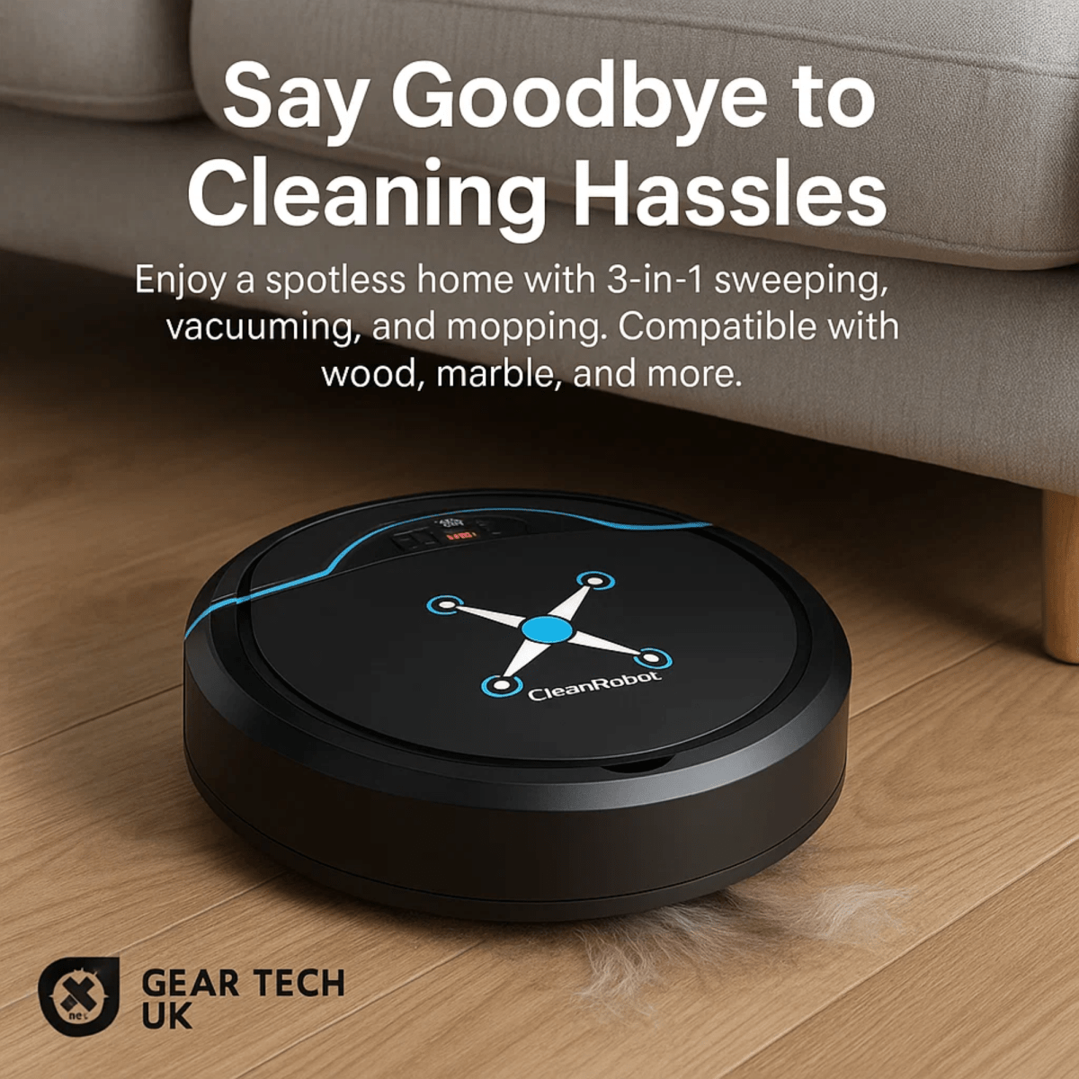CLEANBOT - Automatic robot hoover with intelligent navigation & mopping function