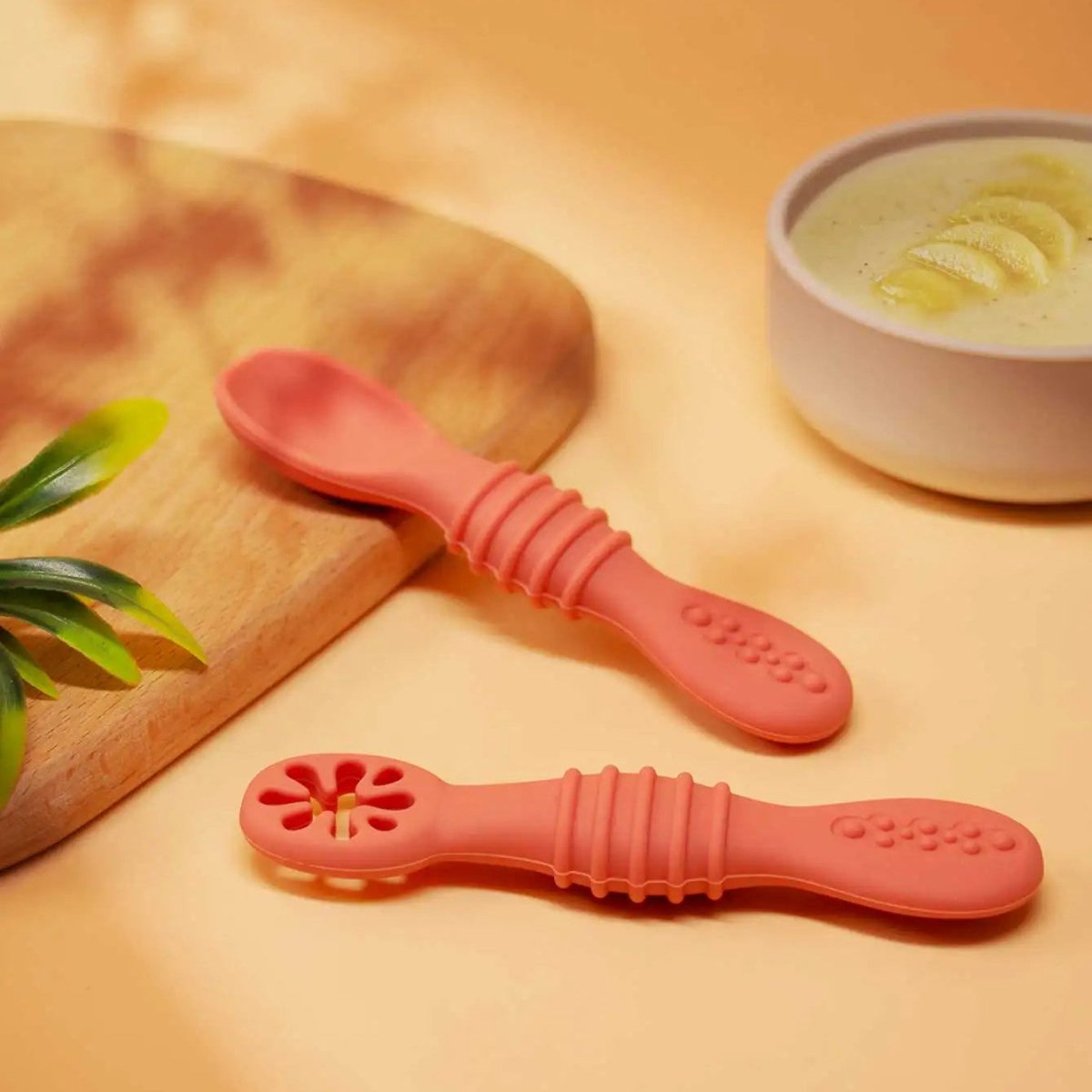 BABYBITE – Weiches Silikon-Babylöffel-Set für Kleinkinder 11