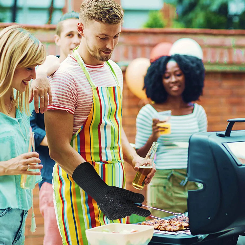 BBQ HeatGlove - Extremely heat-resistant protective gloves for barbecues and kitchens
