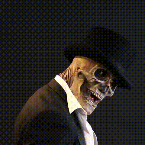 BONESHADE – Realistische Skelettmaske mit Hut für die ultimative Halloween-Verkleidung 3