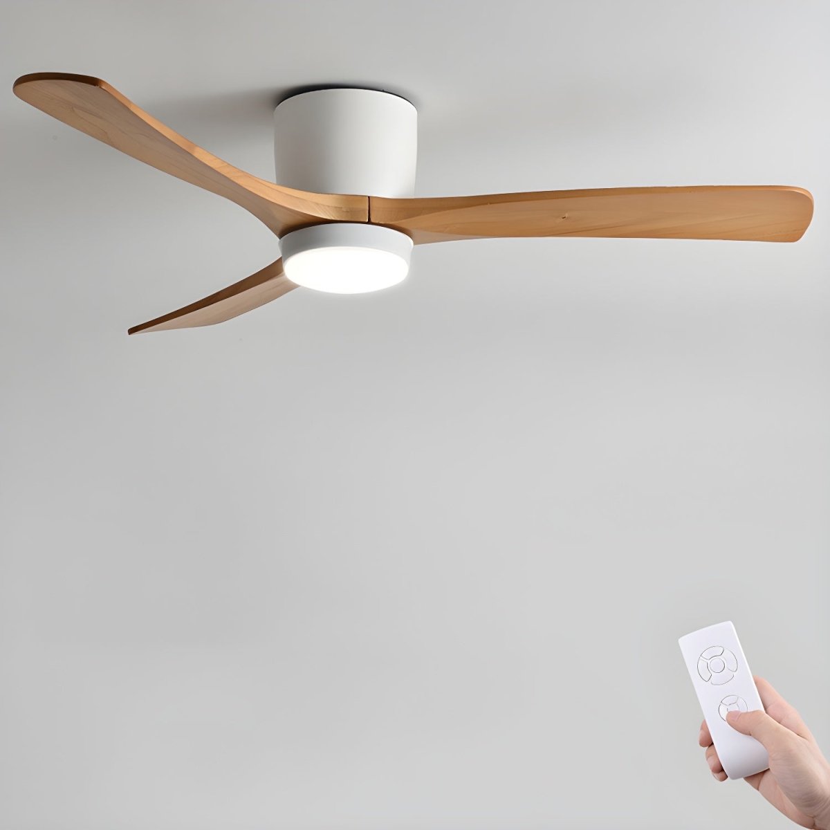 BREEZELINE – Skandinavischer LED-Deckenventilator – Elegante Holzflügel & sanftes Licht 11
