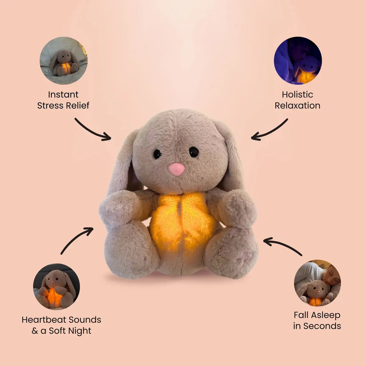 Beruhigung von Kaninchen Umarmung - Bringen Sie den ultimativen Frieden mit dem magischen Kaninchen für Babys-6