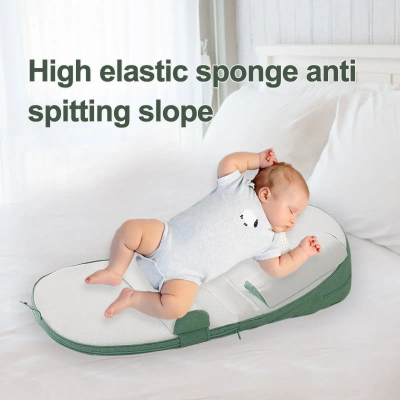BABY DREAM SUPPORT - Side sleeper pillow with anti-reflux inclination for newborns