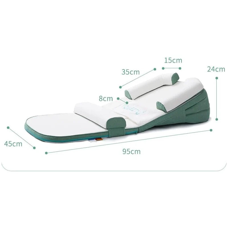 BABY DREAM SUPPORT - Side sleeper pillow with anti-reflux inclination for newborns