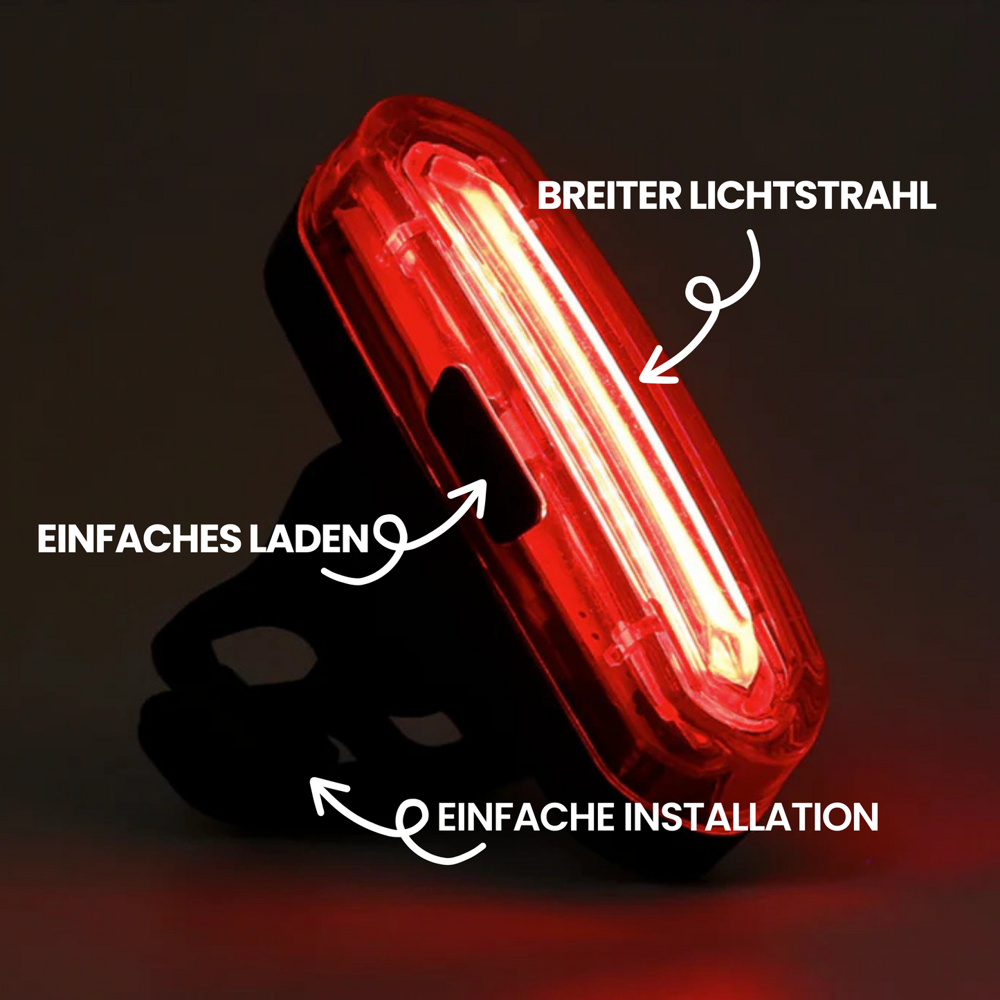 Lightup LED Fietslamp – Oplaadbaar veiligheidslicht met 240° gezichtsveld