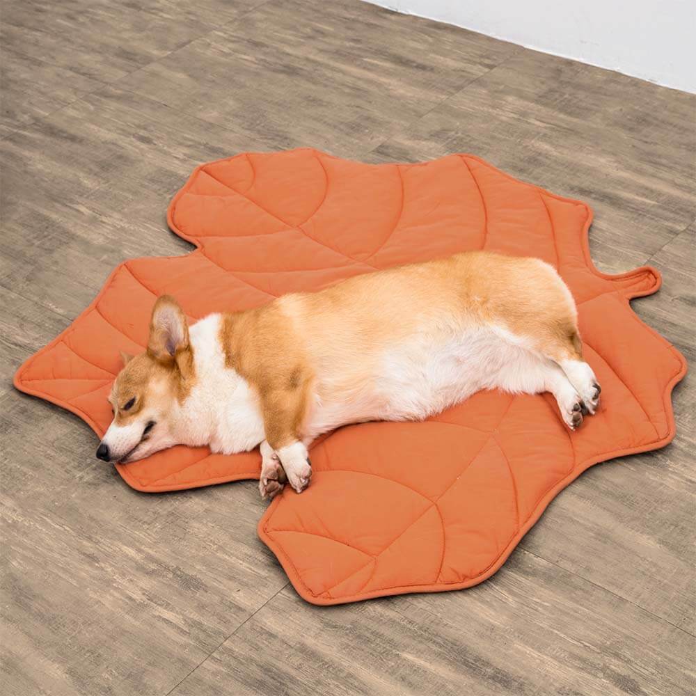 LeafPaws Blanket - Stylish dog blanket in leaf shape with soft padding & versatile use