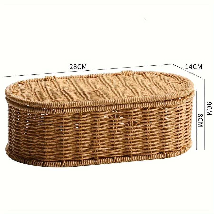 BOHOFLECHT – Woven Boho Storage Basket for Stylish Organization