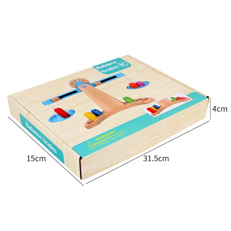 BrightMind - Lernspielzeug Holzwaage für MINT-Bildung, Ideal für 3 Jahre und älter 6