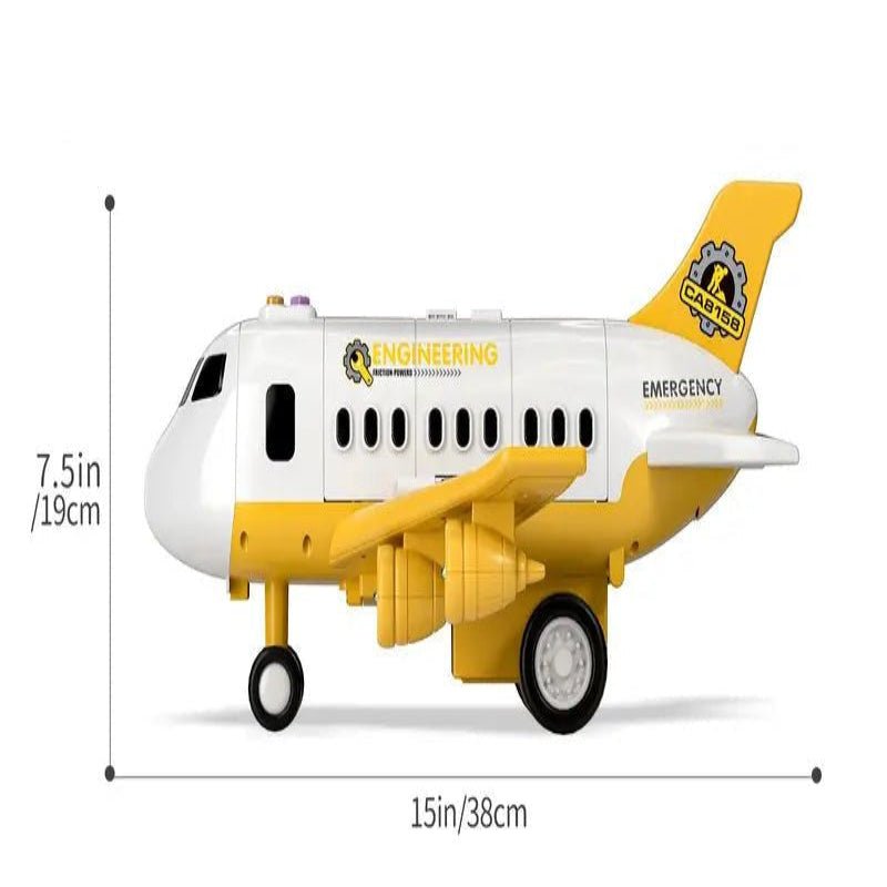 ZOOMIQ – Interaktives Flugzeugspielzeug mit blinkenden Lichtern für Kinder ab 3 Jahren