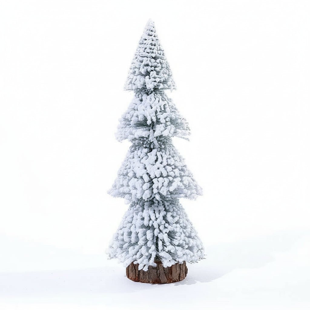 CEDARFROST – Mini-Zedernbaum-Dekoration mit Kunstschnee für festliche Dekoration 9