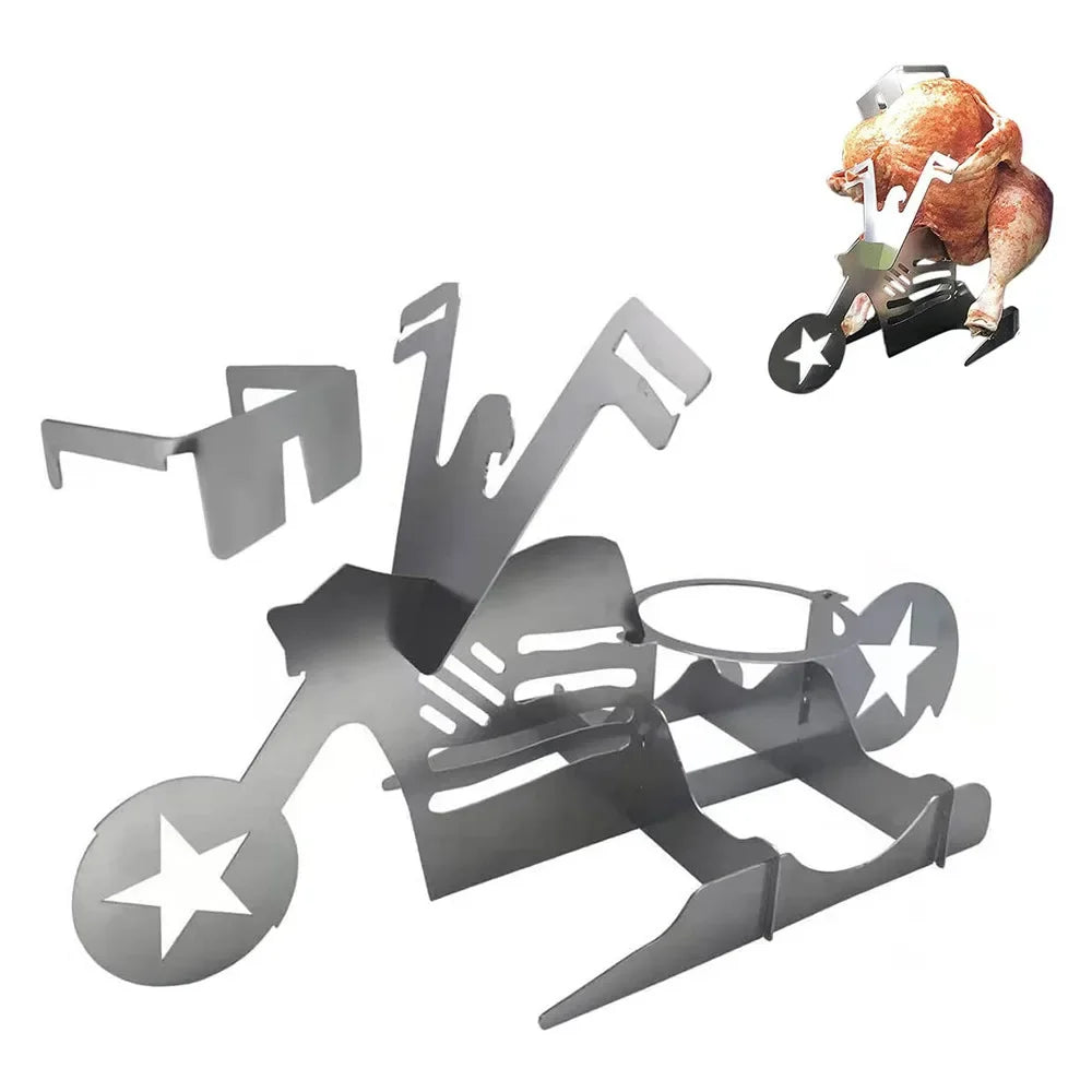 ChickenMaster Rack - stainless steel chicken rack for juicy grilling pleasure