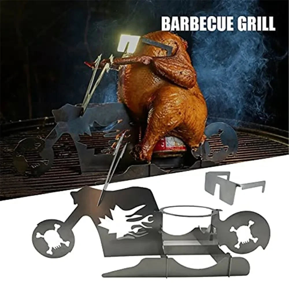 ChickenMaster Rack - stainless steel chicken rack for juicy grilling pleasure
