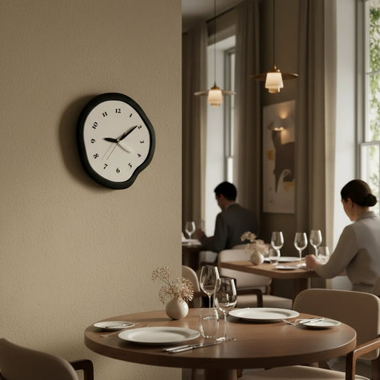 CHRONOART – Abstrakte Wanduhr mit moderner Acryl-Oberfläche und geräuschlosem Uhrwerk 0