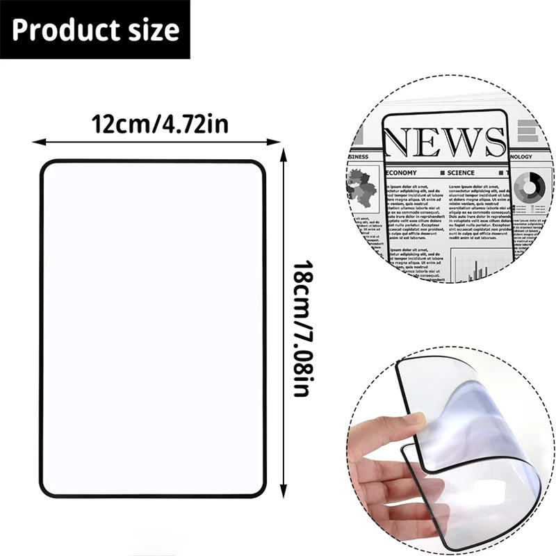 CLEARPAGE – Ultradünne A5-Lupe für einfaches Lesen 4