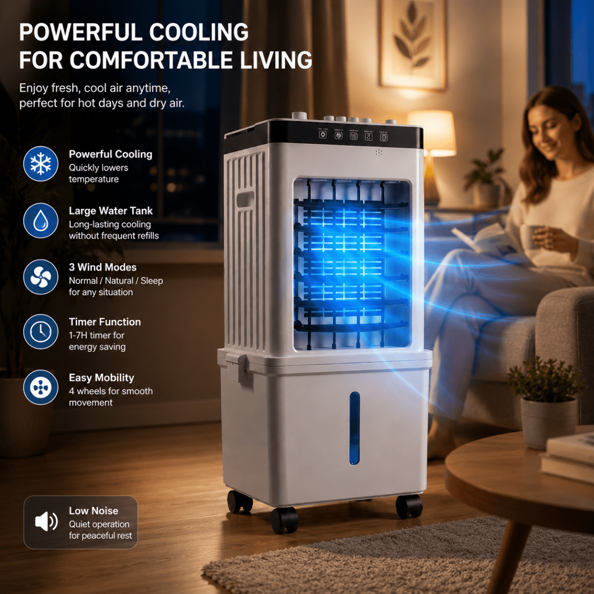 CLIMACOOL – Portable Cooling Device for Flexible and Comfortable Room Cooling