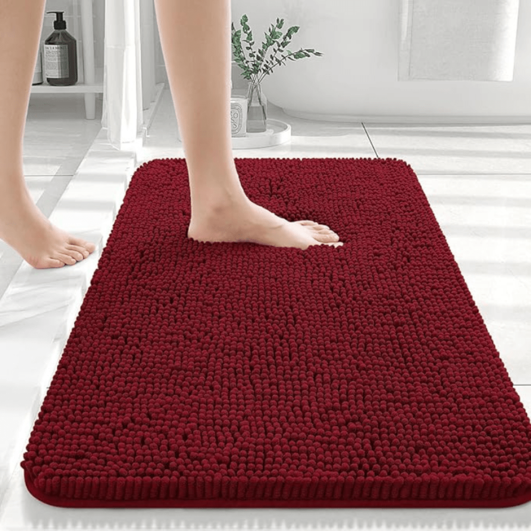 COMFÉRA – Ultraweiche, rutschfeste Chenille-Badematte für den täglichen Gebrauch im Badezimmer 9