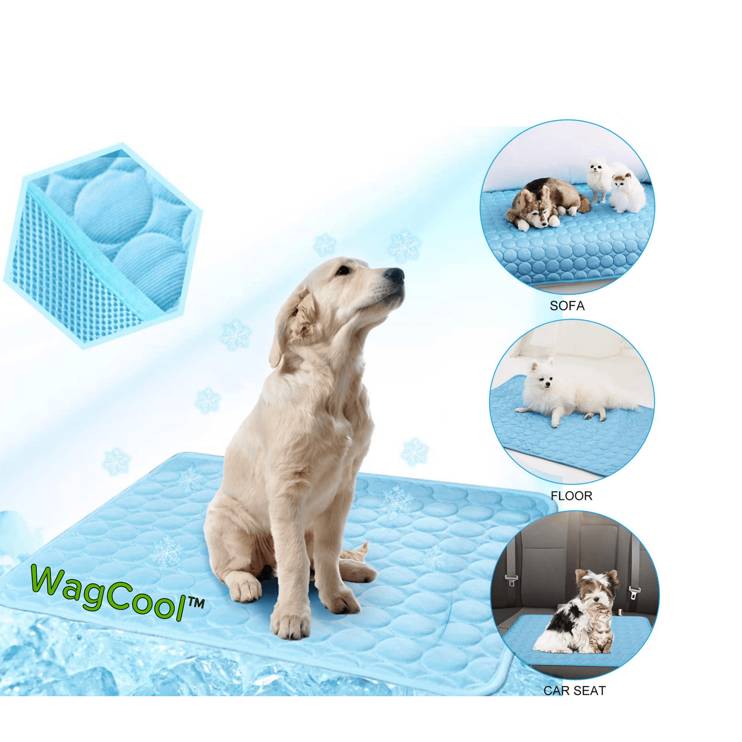 CoolPet Mat – Alfombrilla refrescante para perros para un alivio y comodidad inmediatos