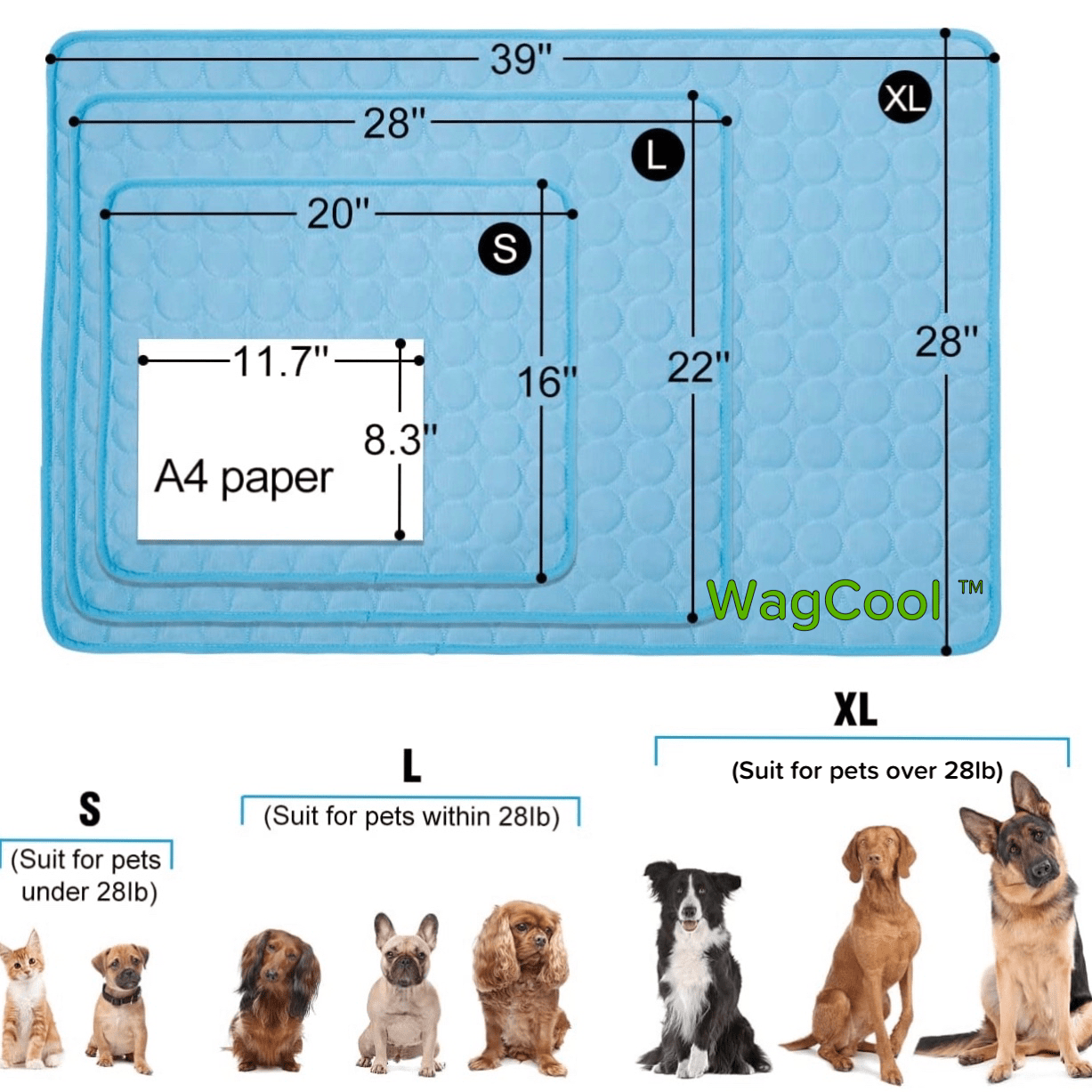 CoolPet Mat – Alfombrilla refrescante para perros para un alivio y comodidad inmediatos