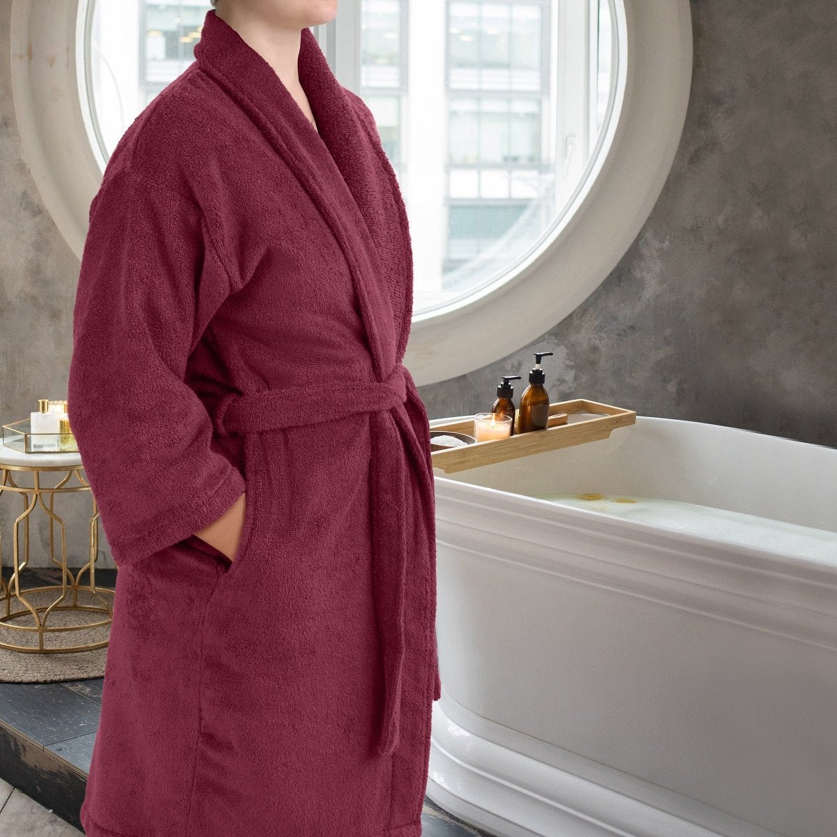 COTTONLUX – Bademantel aus 100 % Baumwolle mit einer Saugfähigkeit von 600 g/m² 0