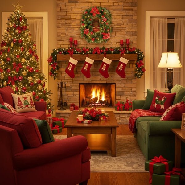 COZYTWINE – Beleuchtete Rattan-Weihnachtsgirlande mit warmweißen LED-Lichtern 6