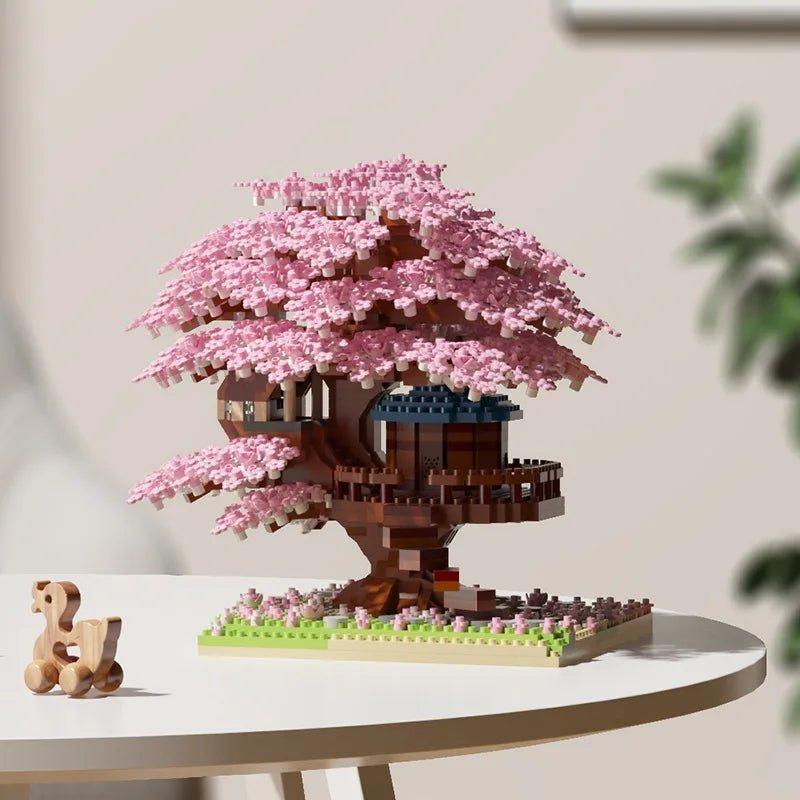 CREATIVA – Kirschblüten-Baumhaus-Mikrobausteinset für fantasievolle Mädchen 7