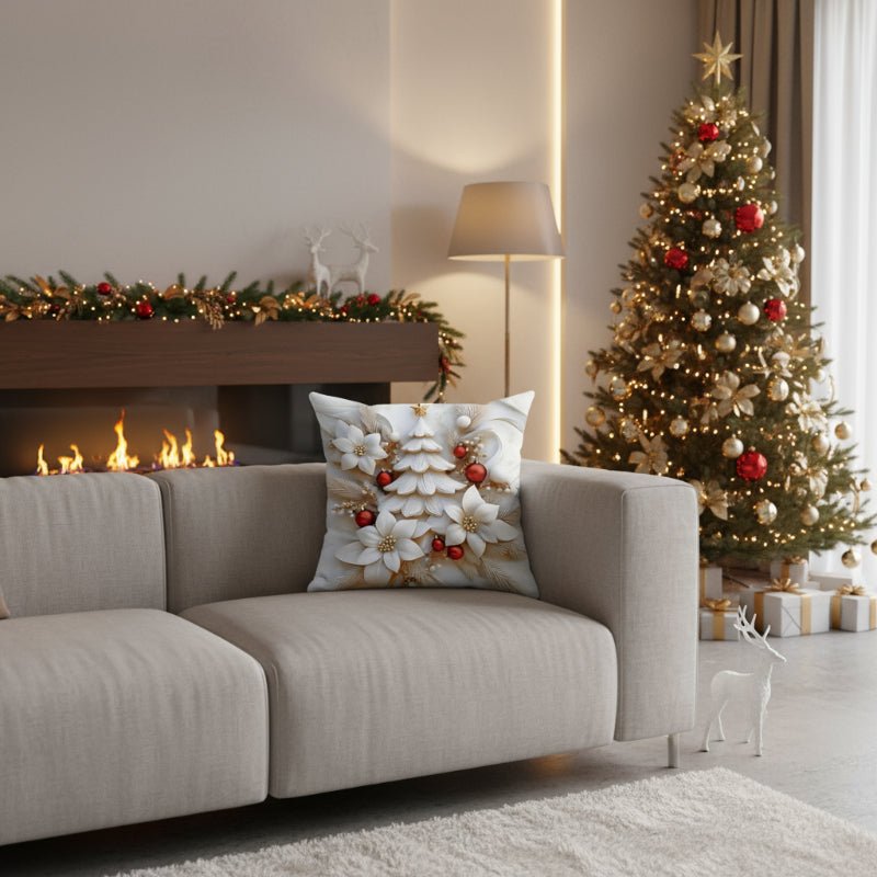 CUSHGLOW – 4er-Set weihnachtlicher Samtkissenbezüge mit einzigartigen festlichen Designs 1