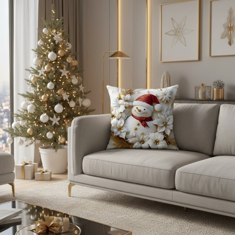 CUSHGLOW – 4er-Set weihnachtlicher Samtkissenbezüge mit einzigartigen festlichen Designs 5