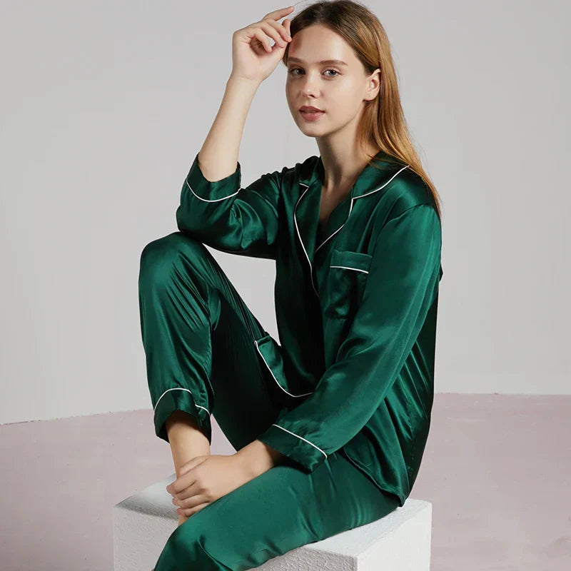 Zijdepyjama's – Seidenpyjama voor dames met luxueus comfort & tijdloze elegantie