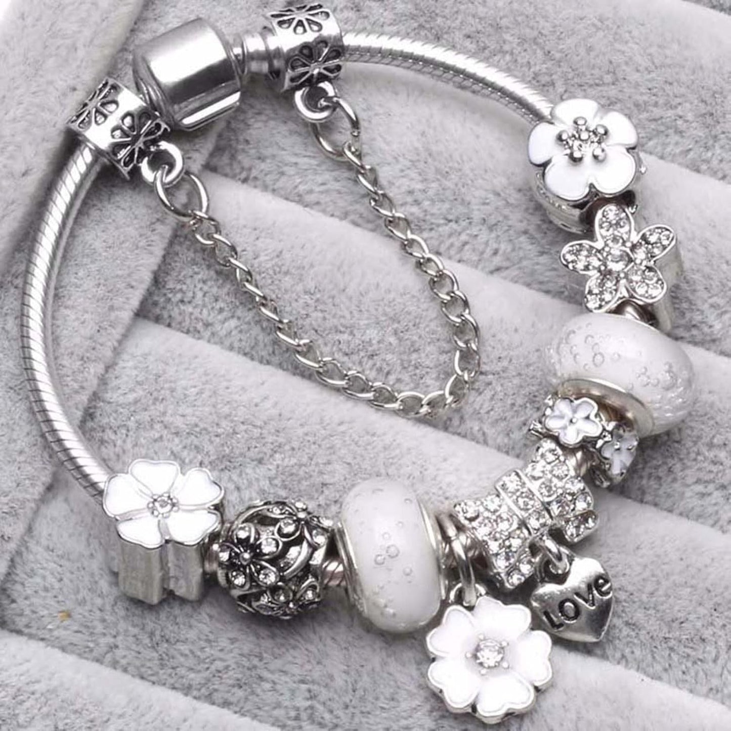 NATURE CHARM - Bracciale con charm in argento Sterling 925 per ogni occasione