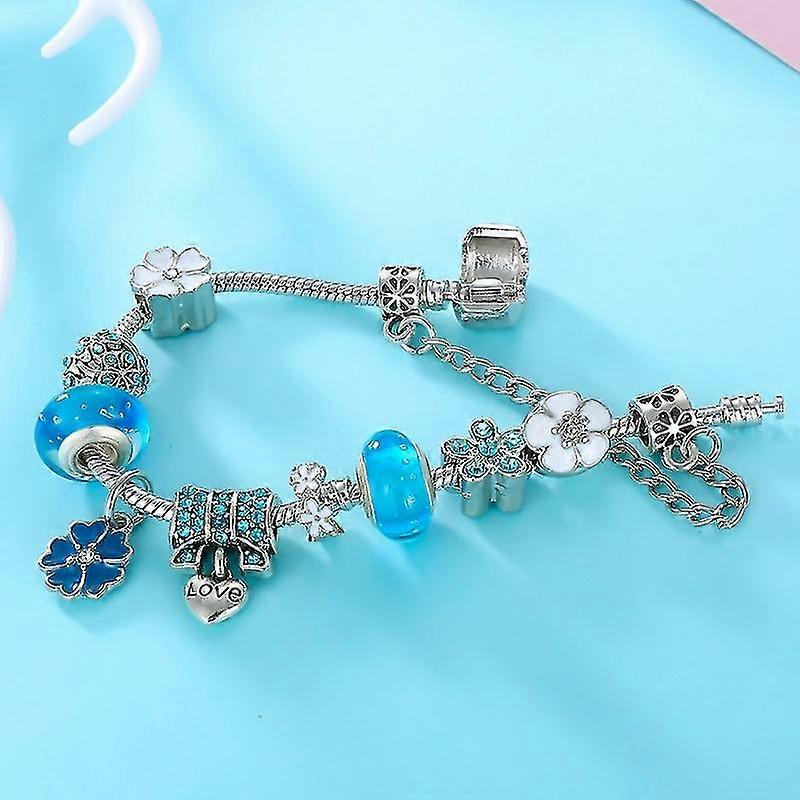NATURE CHARM - Bracciale con charm in argento Sterling 925 per ogni occasione