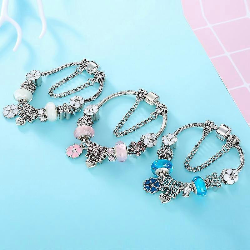 NATURE CHARM - Bracciale con charm in argento Sterling 925 per ogni occasione