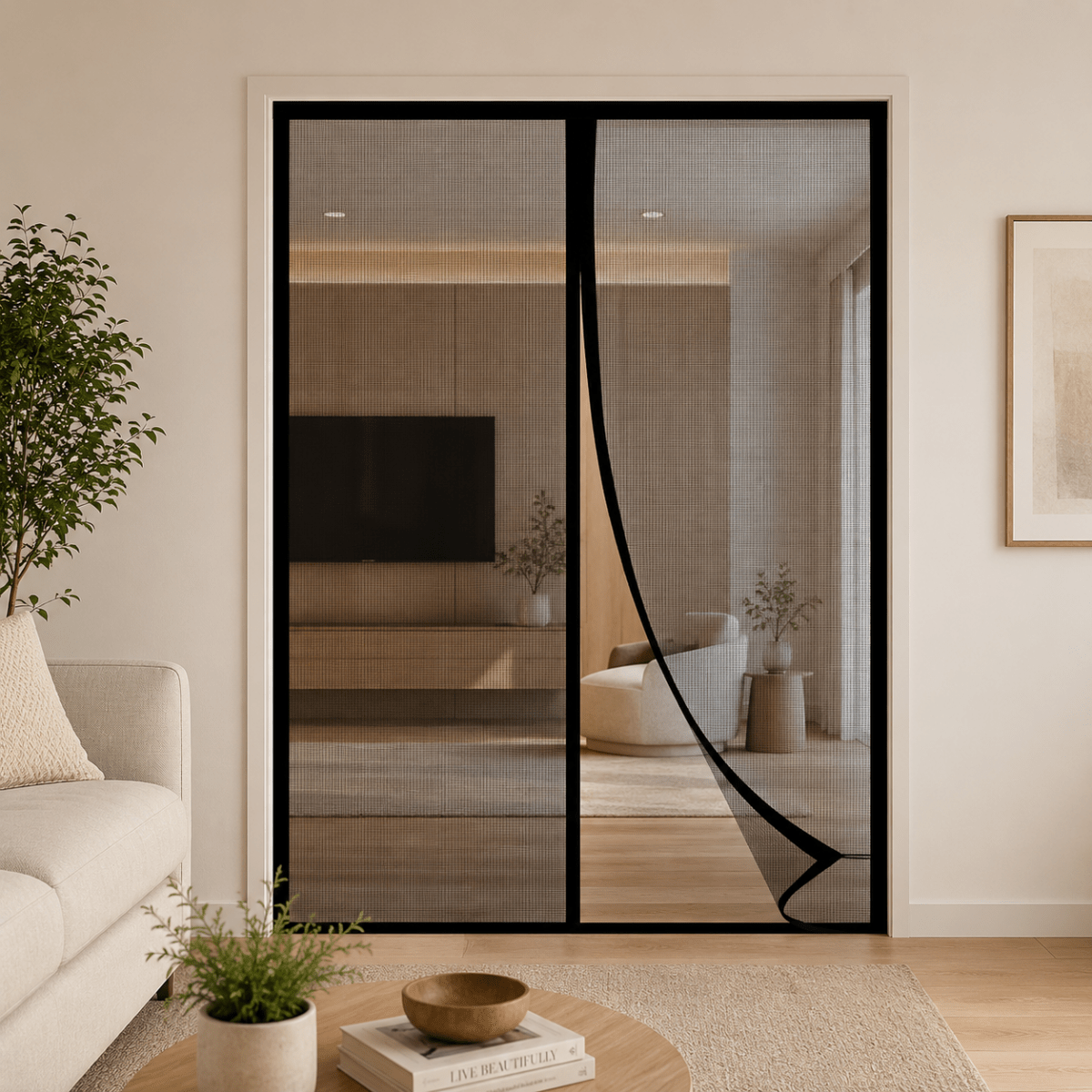 NETZMORA – Magnetic Mosquito Net Door Curtain for Fresh Air and Comfort