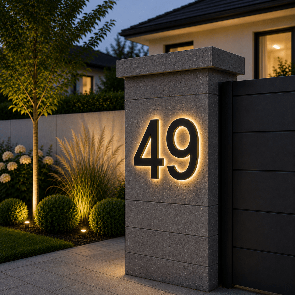 LUXNUMA – Customizable LED house numbers for elegant house identification