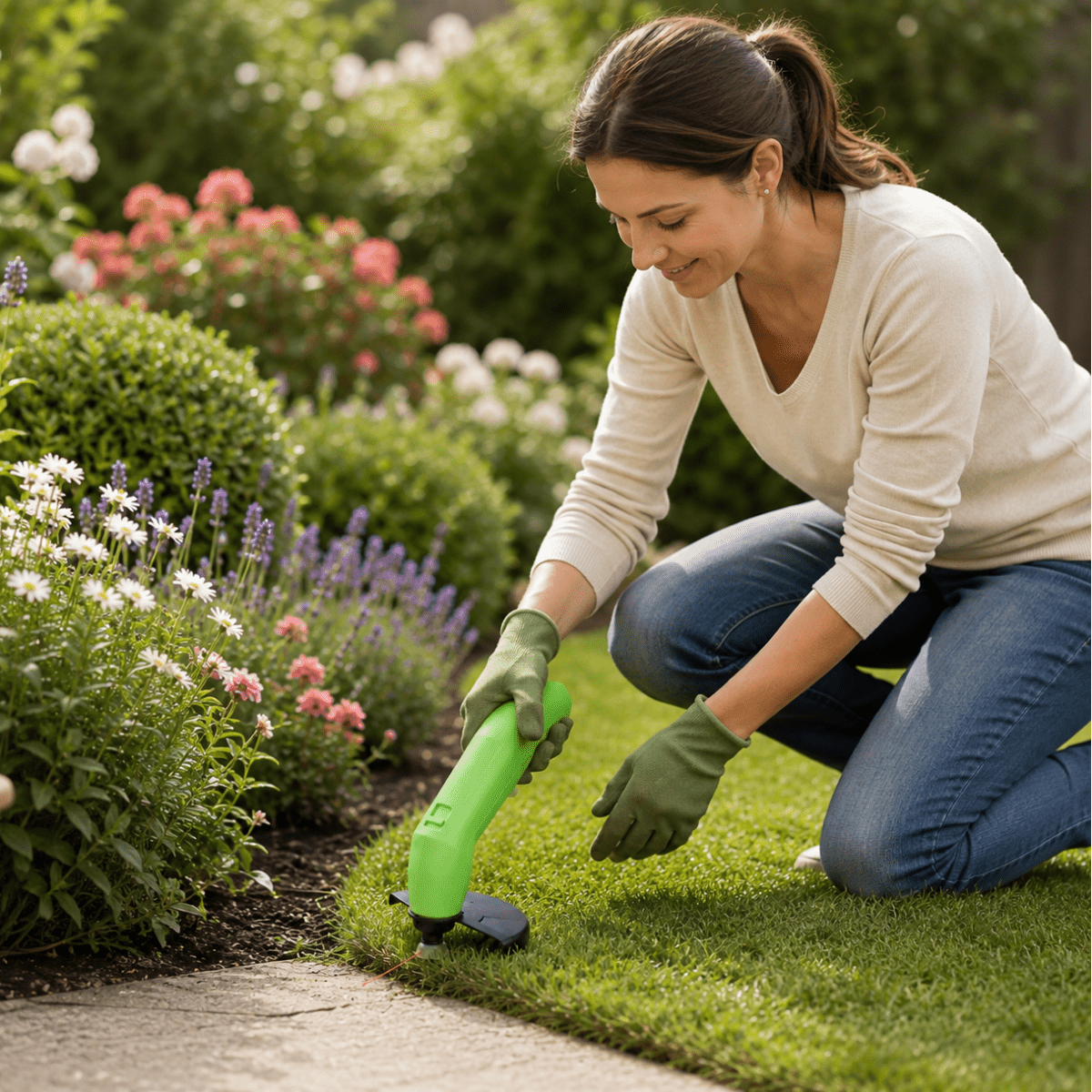GRASNOVA – Cordless Grass Trimmer for Precise Garden Care
