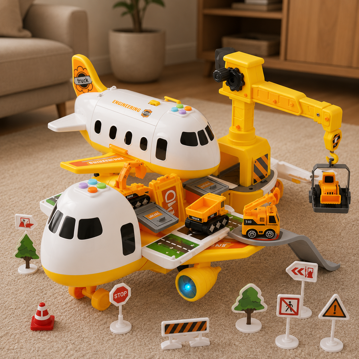 AIRTREX – Adventure Airplane Playset for Exciting Missions & Creative Fun
