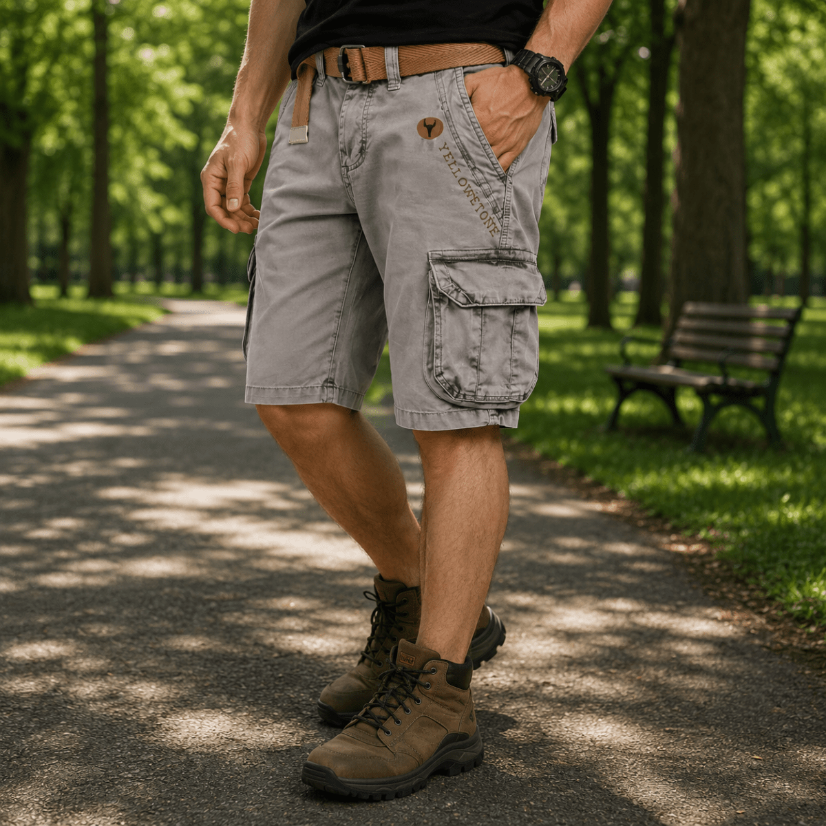 URBANLOAD – Comfortabele utility-cargo shorts voor heren met veel opbergruimte